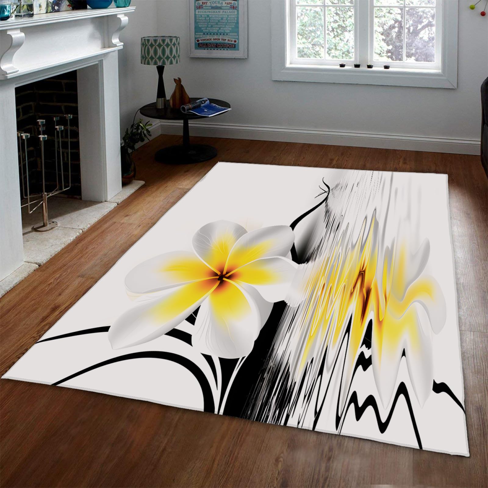 Tapis motif ondulation de l'eau 120x180cm idéal pour vos séances de yoga à la maison