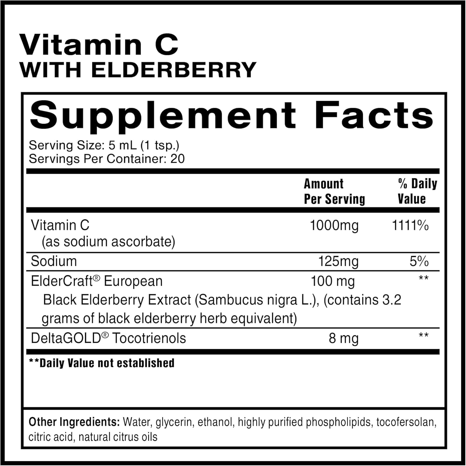 Quicksilver Scientific Liposomal Vitamin C + Elderberry, 100ml — Amazon image 2