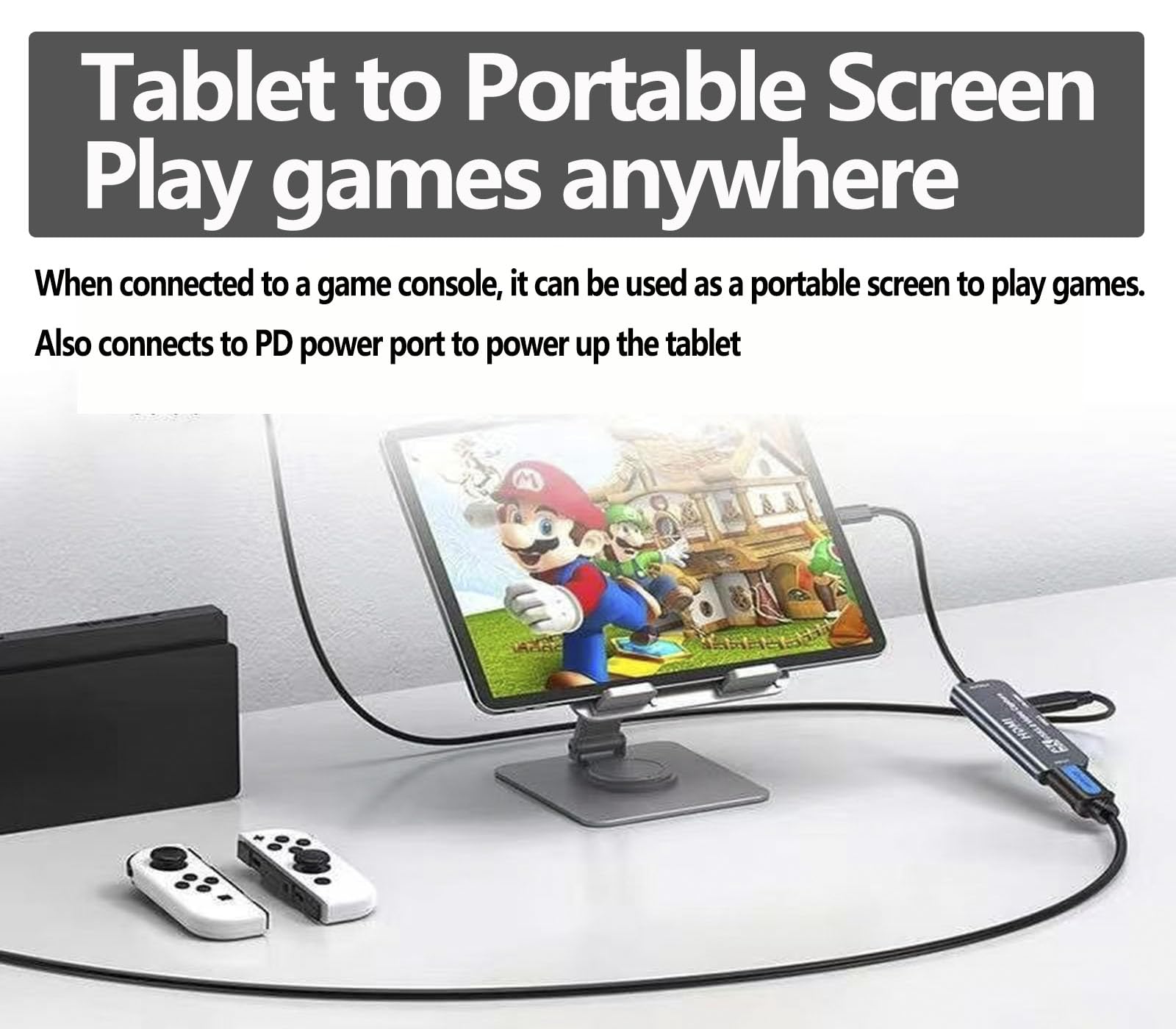 Tarjeta de captura de video HDMI 4K con USB 3.0 y 100 W PD, HDMI a USB/USB C soporta entrada 4K a 60Hz y salida 1080P HD Live and Record Video Audio Game MS2130 para sesiones, cursos, juegos