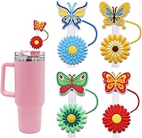 Vista 56 de Straw Cover Cap for Stanley Cup,Straw Topper Compatible for 30&40 Oz Tumbler with Handle,10mm 0.4in Dust-Proof Reusable Straw Tips Lids,Straw Tip