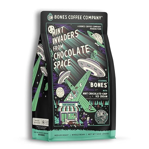 Miniatura 339 de Bones Coffee Company - Granos de café molido French Vanilla, café arábico de tostado medio y baja acidez, café gourmet, 355 gr
