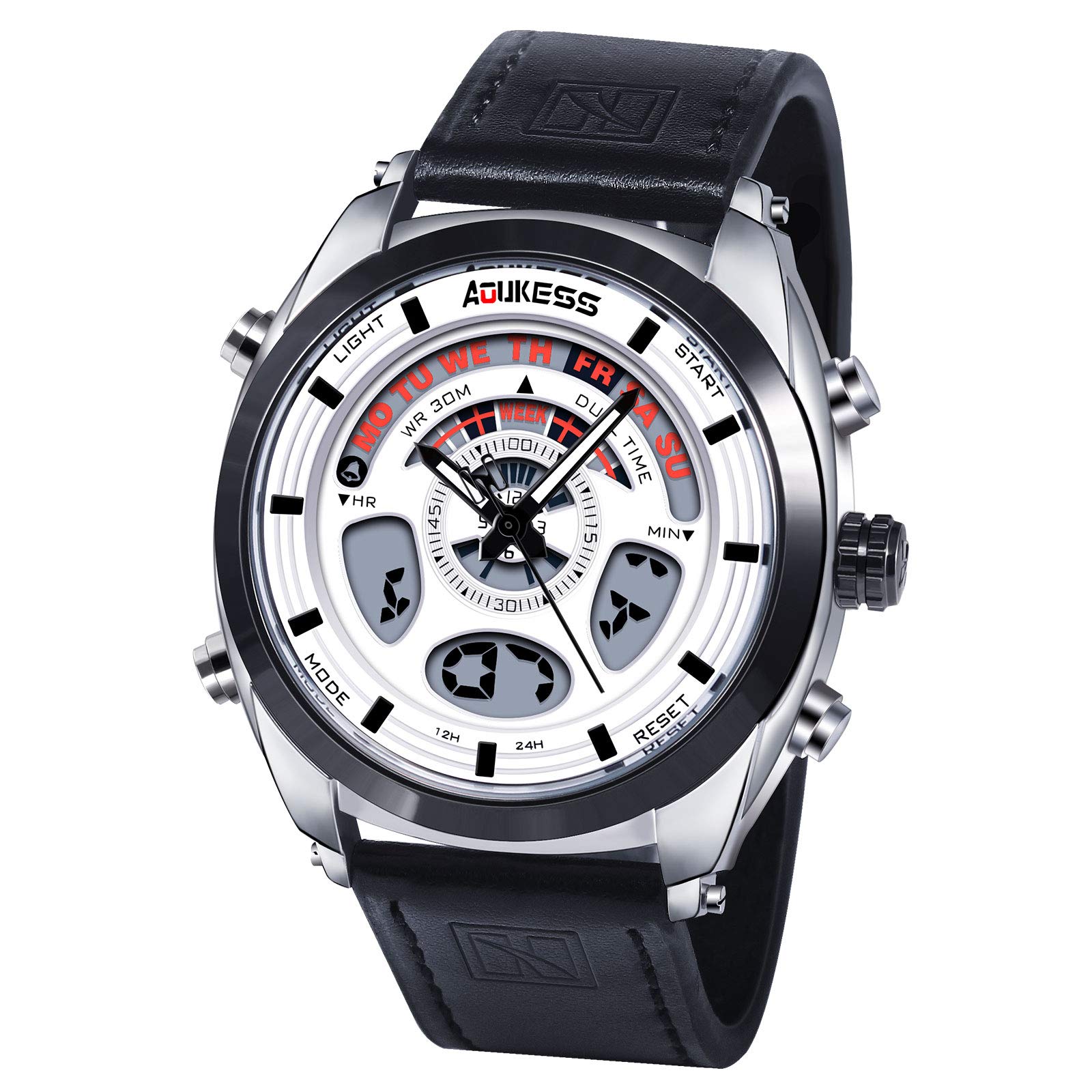 SPOTALEN Dual Display Quartz Watches for Men Top Fashion brand Casual Watch Analog-Digital Watches