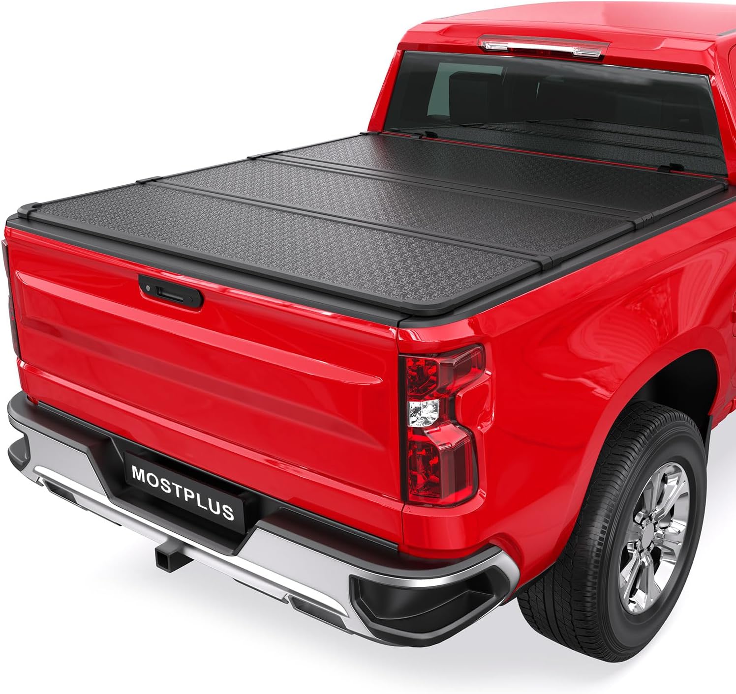 MOSTPLUS Tri-Fold Hard Truck Tonneau Cover Compatible for 1982-1993 Chevy S10 GMC S15 6FT Bed Cover