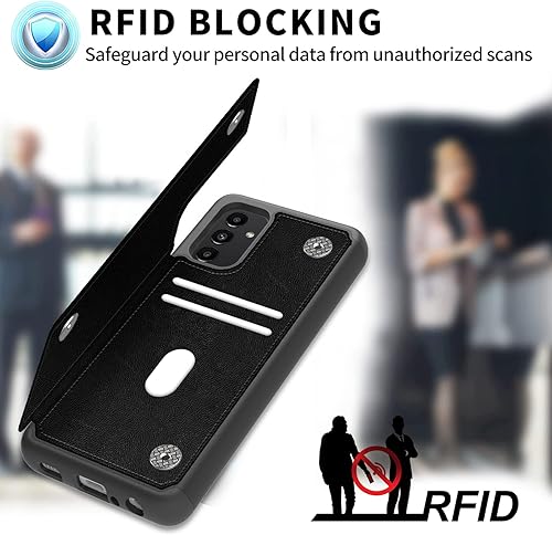 Miniatura 6 de Funda para Motorola Moto G Stylus 5G 2021 con tarjetero, con tarjetero y función atril de piel sintética con función atril para mujeres y hombres