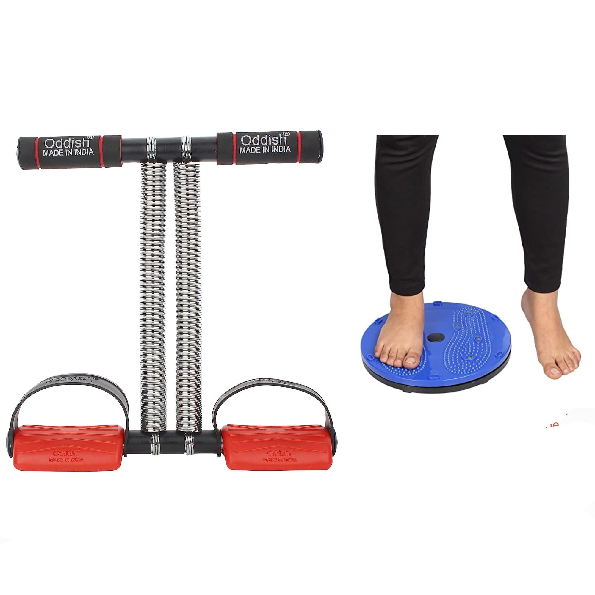 ODDISH; way to fitness Tummy trimmer Double Spring for Abdominal exerciser and Tummy twister for waist trimmer Combo pack for Men and Women (LARGE-RED) (B08SJ62F9D) Amazon Price History, Amazon Price Tracker