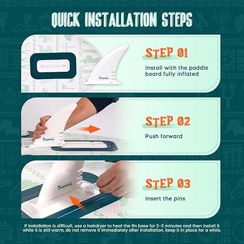 Vista 45 de FunWater Inflatable Stand Up Paddle Board with Premium SUP Paddleboard Accessories, Wide Stable Anti-Slip EVA Deck, 11'/10'6" Paddle Boards for