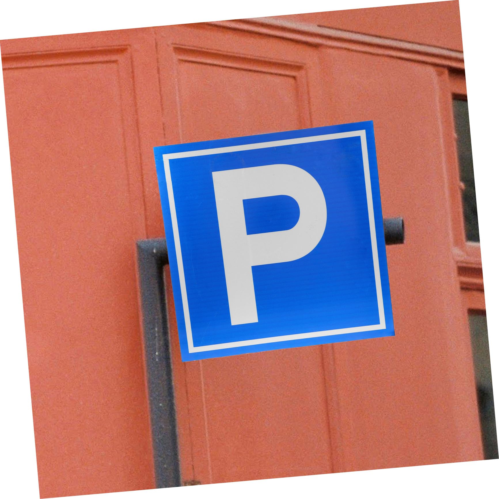 ABOOFAN Cartello Segnale Parcheggio Simbolo P in Lega di Alluminio Blu, Visibilità Elevata per Parcheggi e Luoghi Segnaletica Chiara