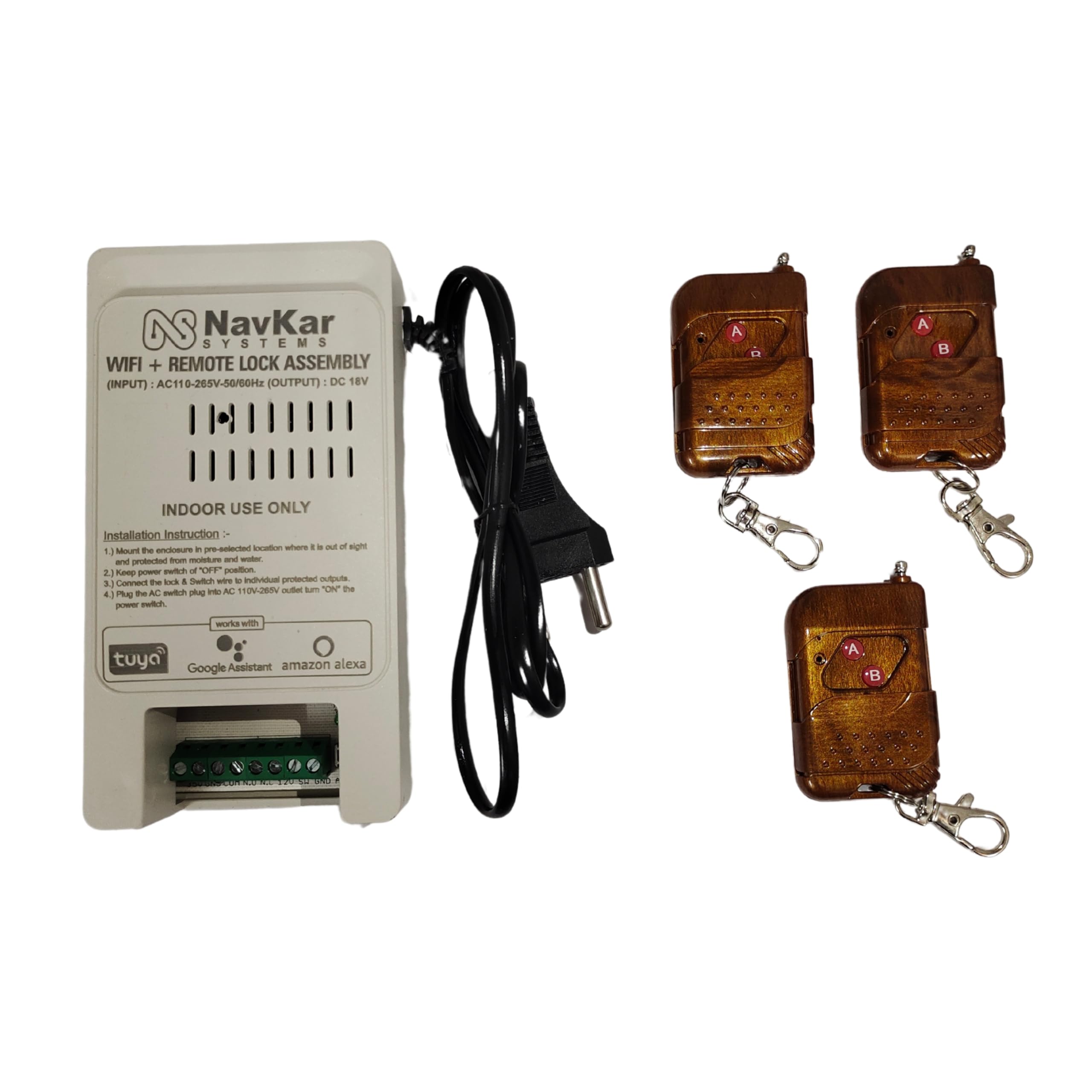Navkar Systems WiFi Power Supply and 3 Remotes for Electronic Door Lock (B0D5VHPDJB) Amazon Price History, Amazon Price Tracker