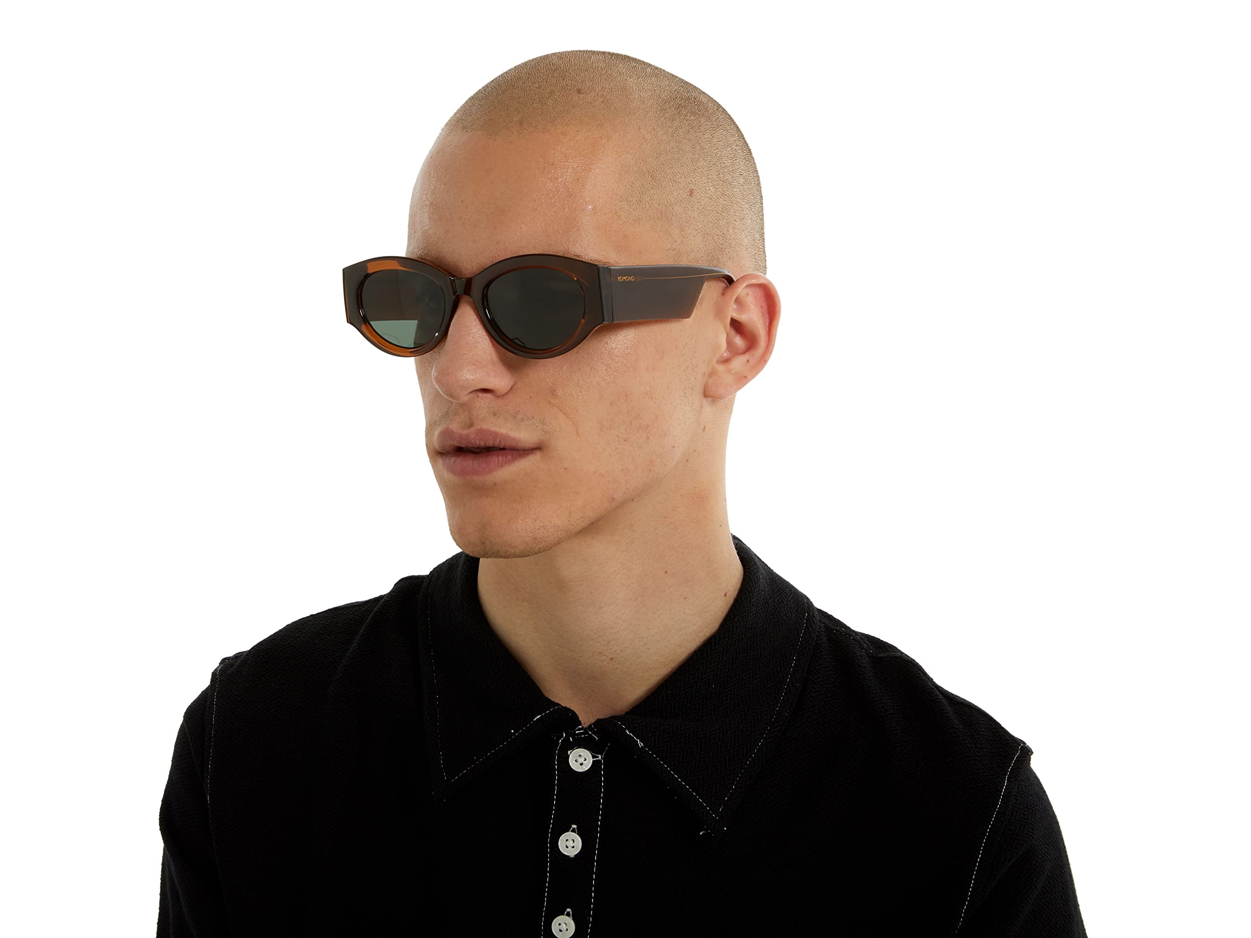 KOMONO Dax Unisex Oval Cellulosepropionat-Sonnenbrille für Damen und Herren mit UV-Schutz und kratzfesten Gläsern