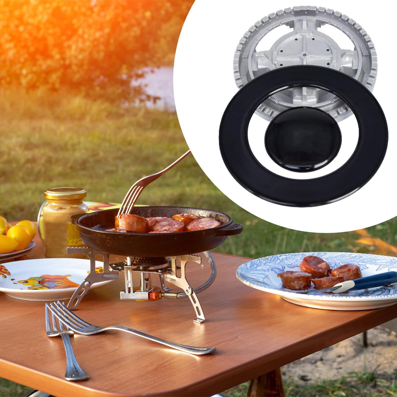 Couvercle de brûleur de table de cuisson, ensemble de chapeaux de cuisinière | 11 pièces/ensemble couvercle de brûleur facile à monter,Couvercles de table de cuisson robustes pour dessus de cuisinière