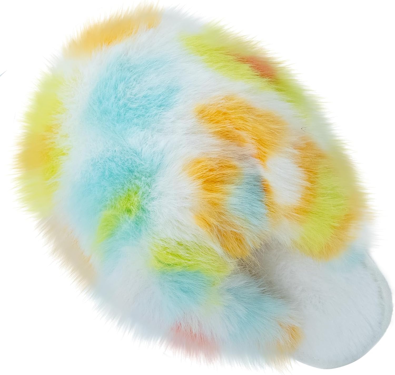 ISZPLUSH Womens Fluffy Slipper Cozy Leopard Oversized Faux Fur Flat Non Slip Rubber Sole Warm Home Fairy House Shoes Indoor Fleece Slippers