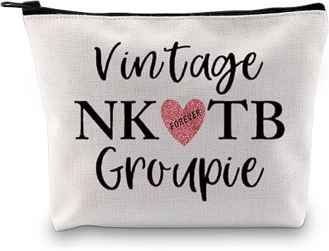 GJTIM Boy Group Music Band Fan Vintage Groupie Zipper Pouch Celebrity Gift Makeup Bag for Music Lovers Groupie Bag