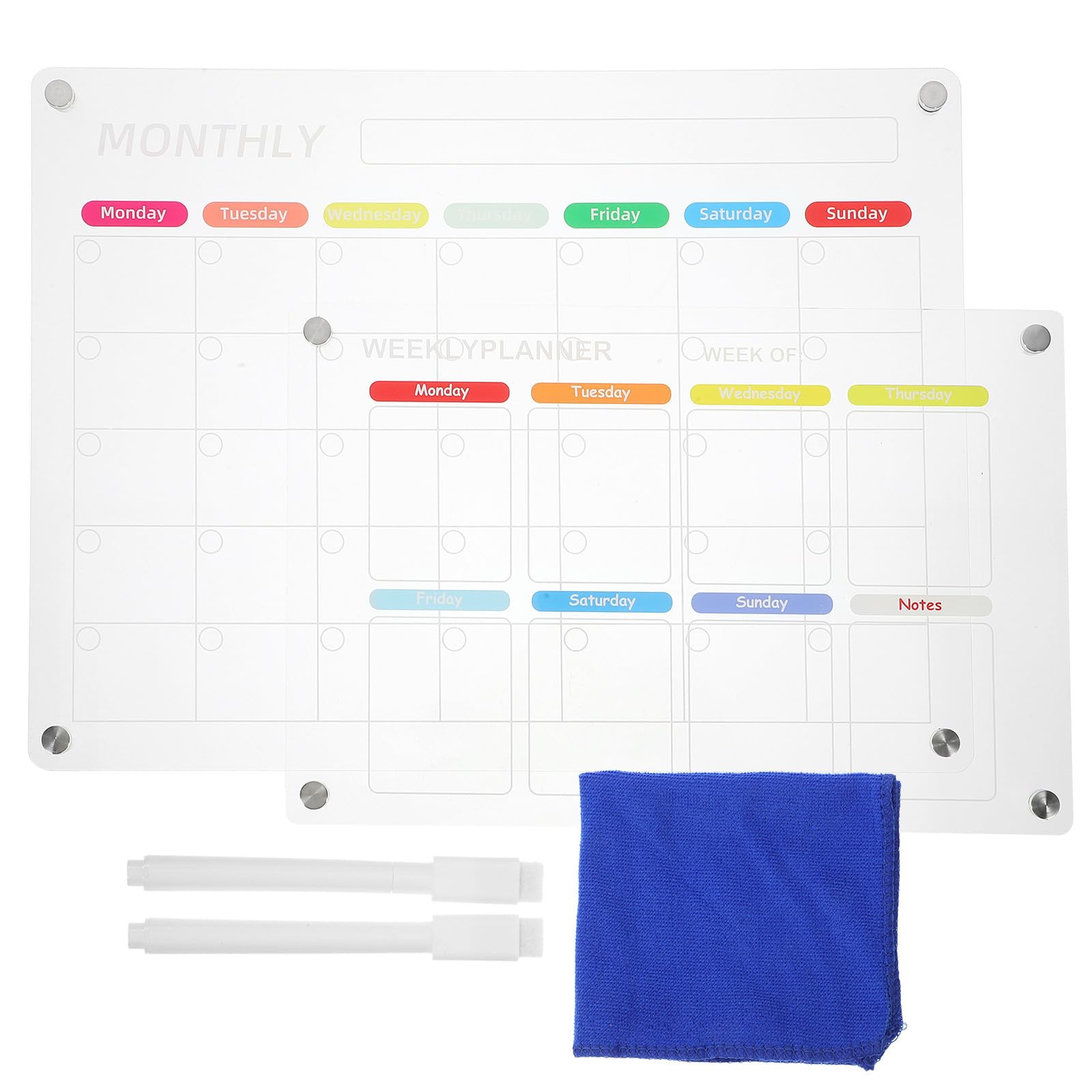 Weiße Acryl Whiteboard Kühlschrank Planungstafel Magnetisch