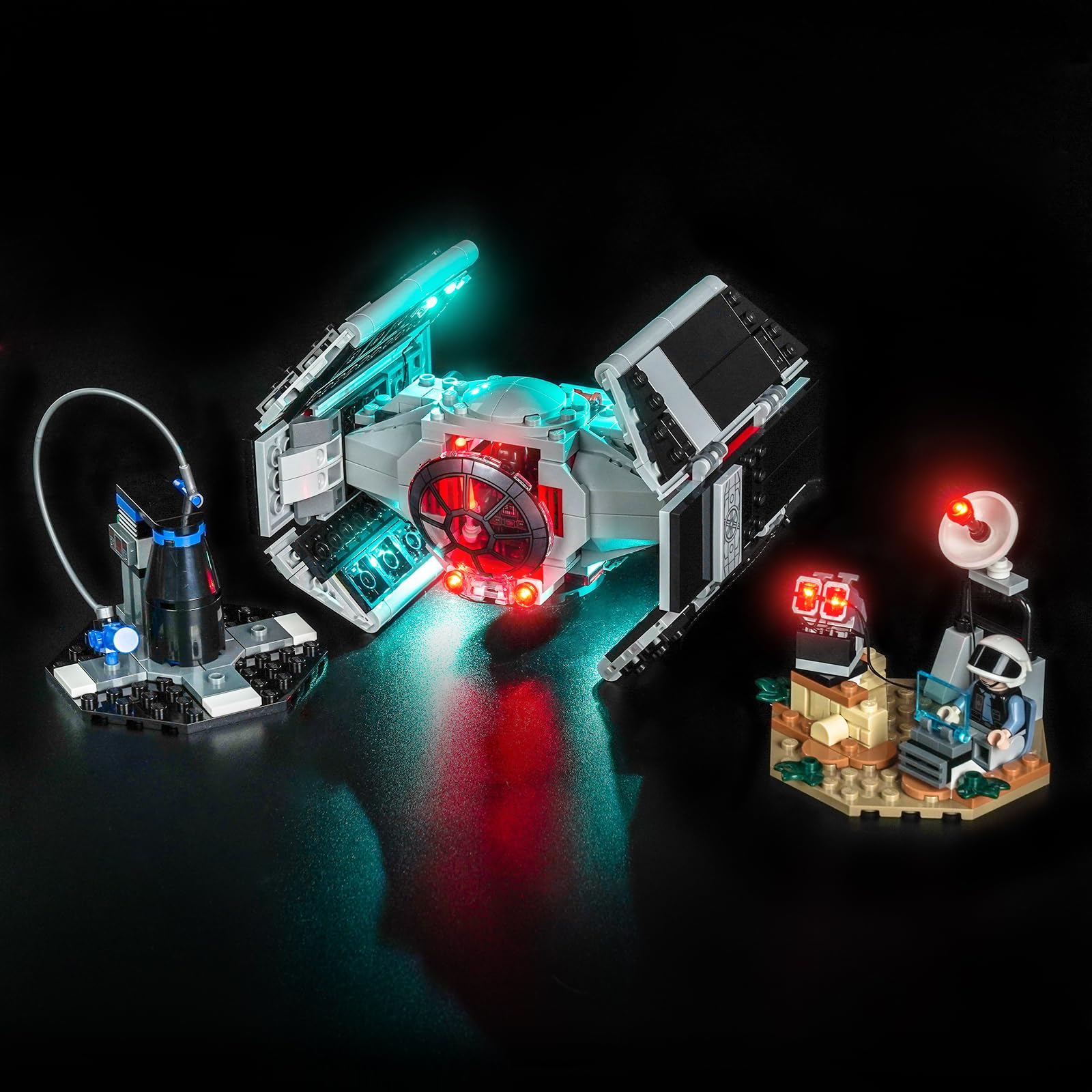 Light Set Compatible with LEGO 75421 SMART Play: Darth Vader's TIE Fighter