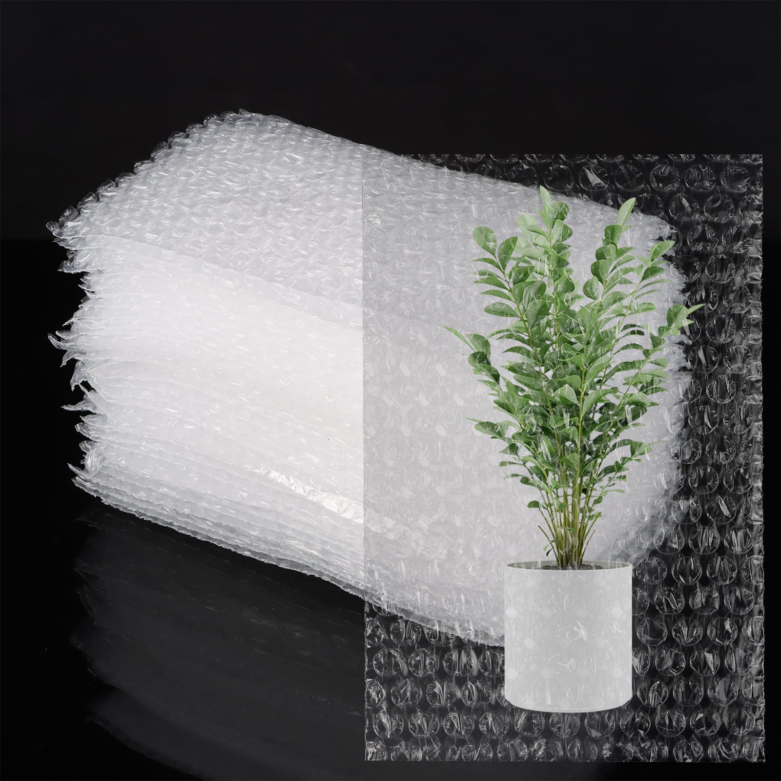 100 sacchetti a bolle trasparenti, 13 x 20 cm, buste a bolle d'aria, resistenti agli urti