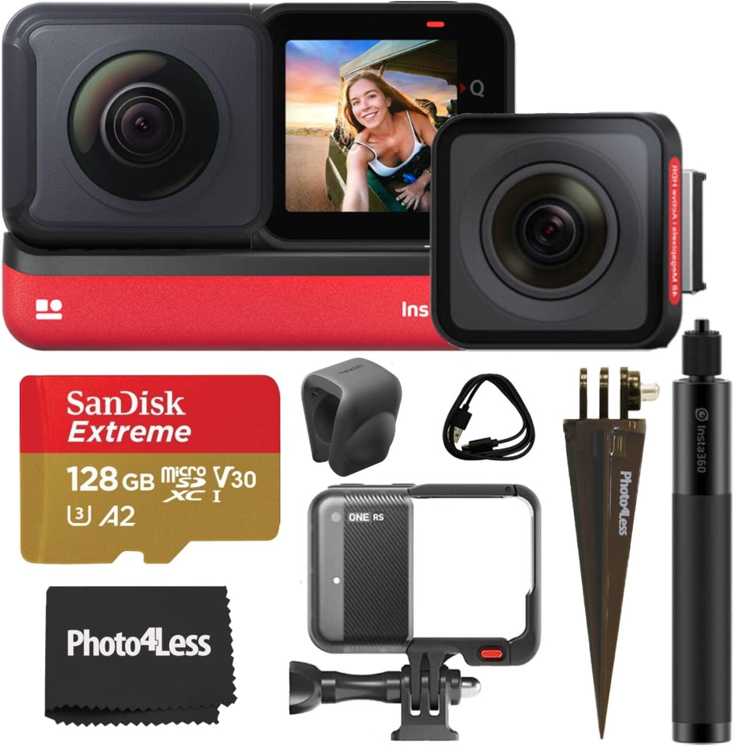 Insta360 ONE RS Twin Edition Action Camera Bundle Kuwait Ubuy