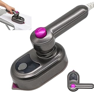 Idota Reise Bügeleisen Mini Dampfbügeleisen, 2-in-1 Trockenbügeleisen mit Klappgriff, Leichtes Mini Iron für Urlaub, Schnelles Aufheizen, Handbügeleisen für Geschäftsreisen Zuhause und Unterwegs(Grau)