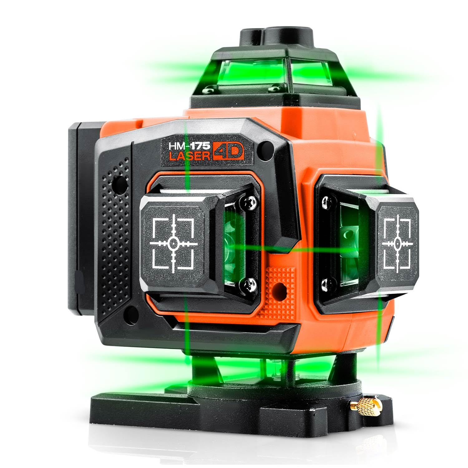 Humberg Laser Krzyżowy Zielony ze Statywem 4D 16 Linii Samopoziomujący | Poziomica Laserowa do Poziomowania i Pionowania, Montaż na Ścianie, Uchwyt Ścienny, 2 Akumulatory