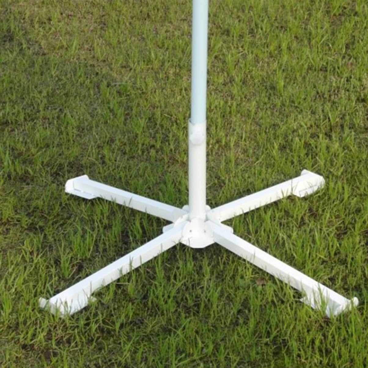 Sosoport Base Portaombrelli Pieghevole in Ferro Resistente per Ombrelloni da Spiaggia e Giardino, Ancoraggio Portatile Vite Regolabile per Aste 2-3,2 Cm, per Esterno e Spiaggia
