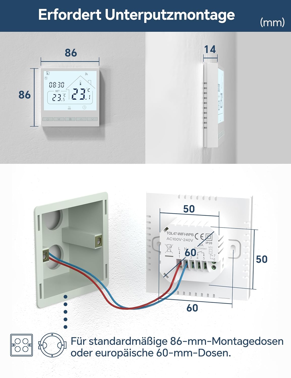 Termostatul Beok în timpul utilizării