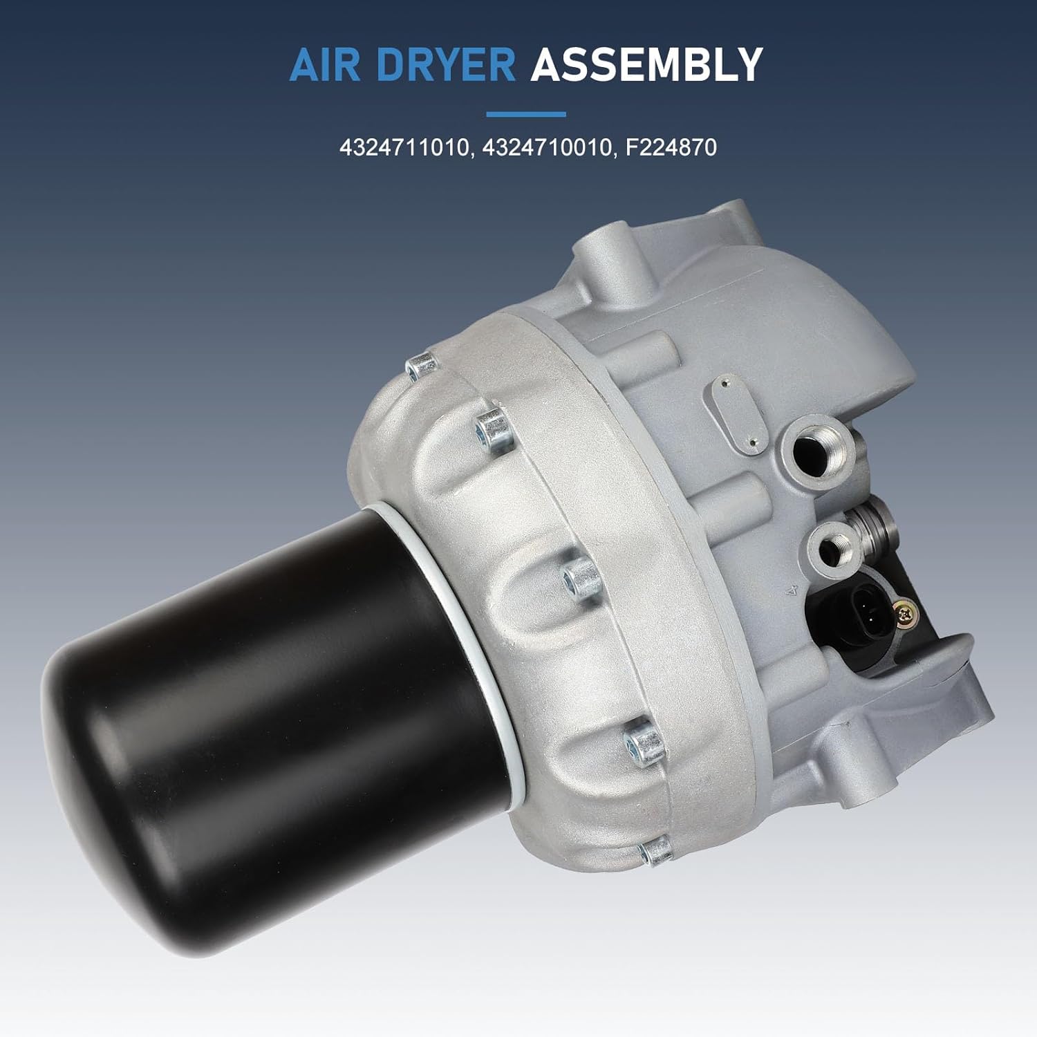 ECCPP Air Dryer Direct Replacement for Kenworth for Volvo for Freightliner Columbia 4324711010 12V