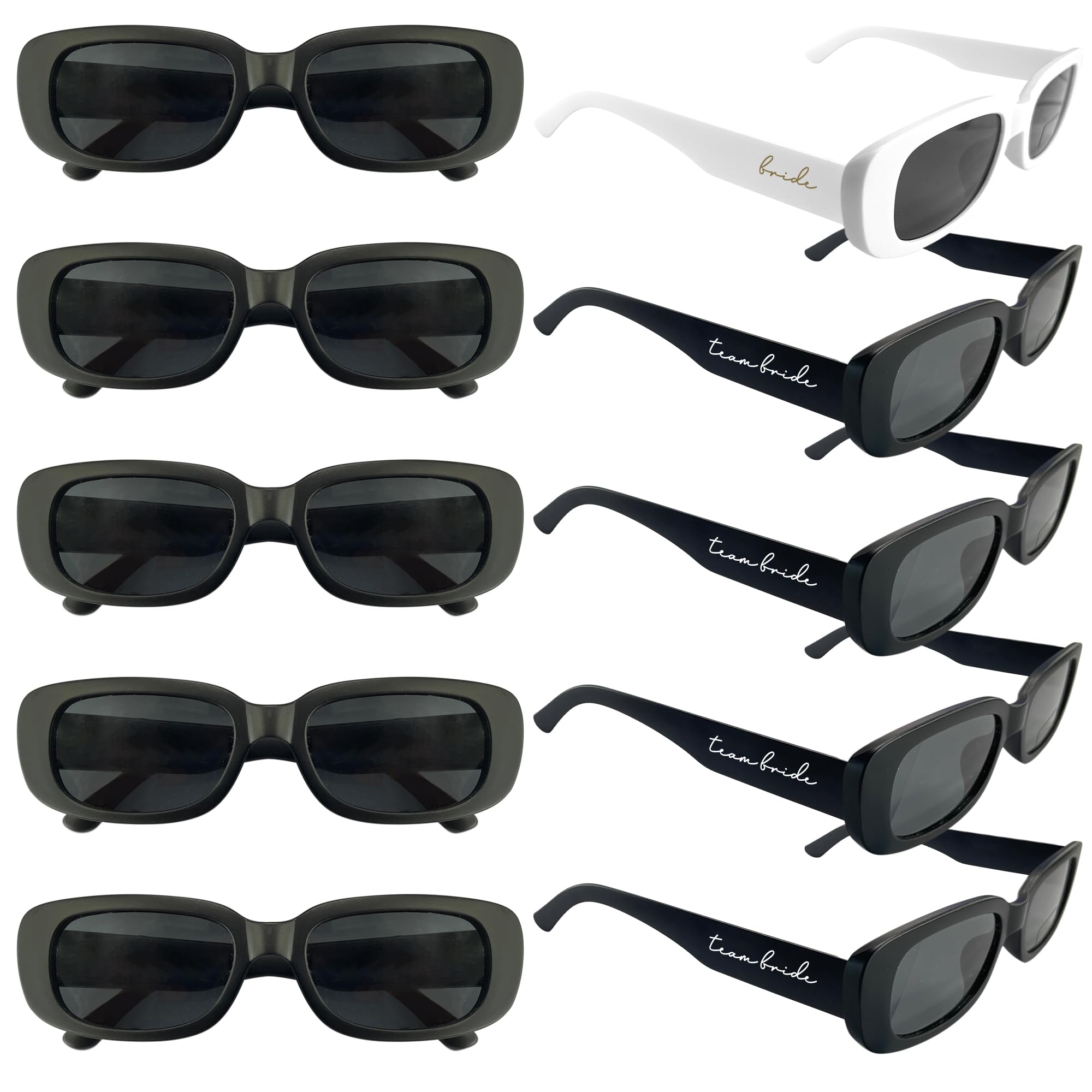 10 pares de lentes de sol de despedida de soltera, lentes de sol para dama de honor para decoración de despedida de soltera