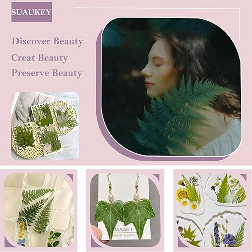 Miniatura 3 de 100 Piezas de Flores Secas Prensadas y Hojas para Moldes de Resina, Flores Silvestres Naturales Reales Secas a Granel Perfectas para Epoxi,