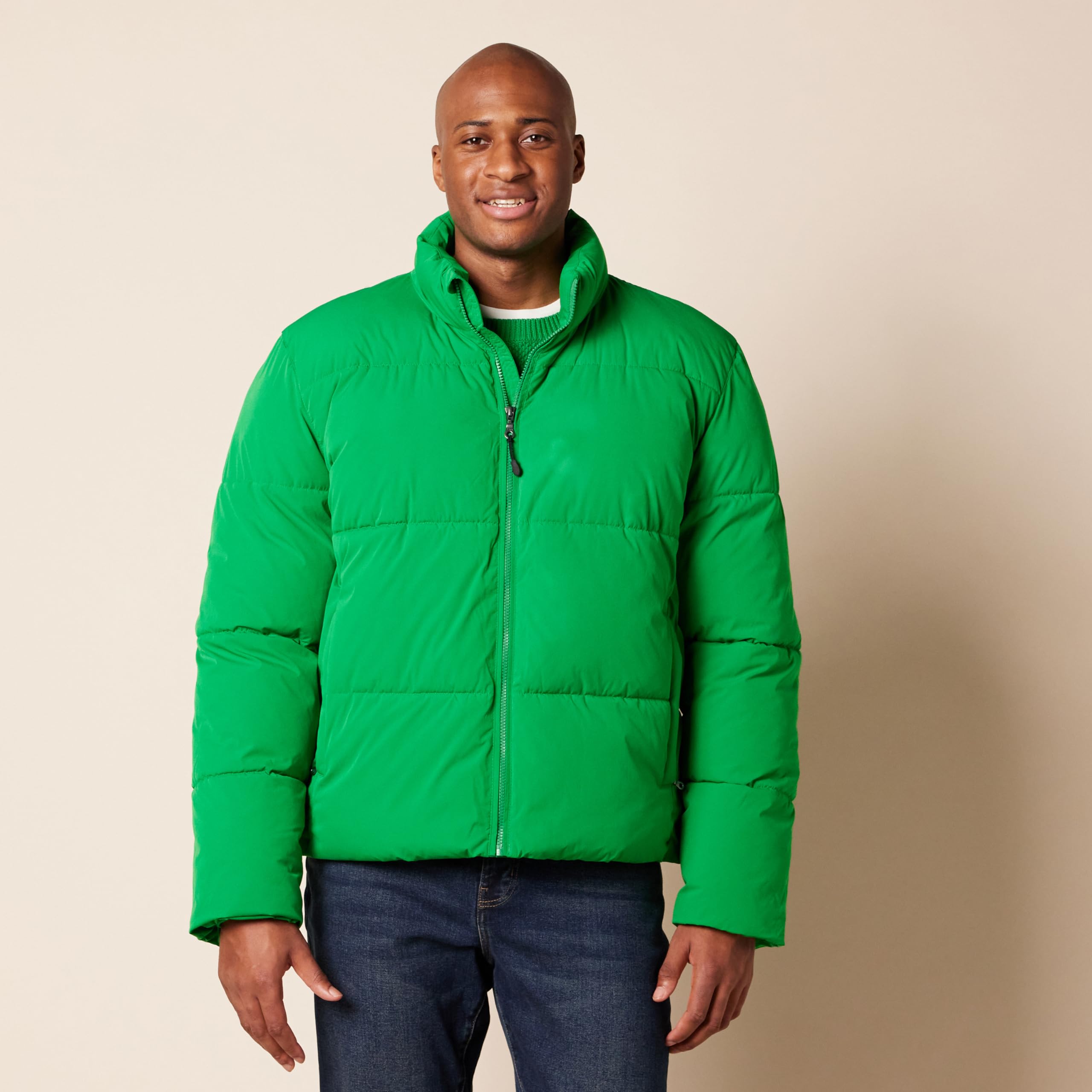 Amazon Essentials Mężczyźni Mock Neck Puffer (dostępny w dużych i wysokich)