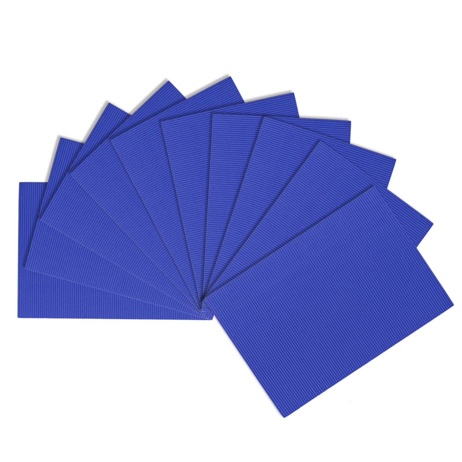 uxcell 10pcs Corrugated Cardboard Paper Sheets,Dark Blue,11.69-inch x 8.27-inch,for Craft and DIY Projects