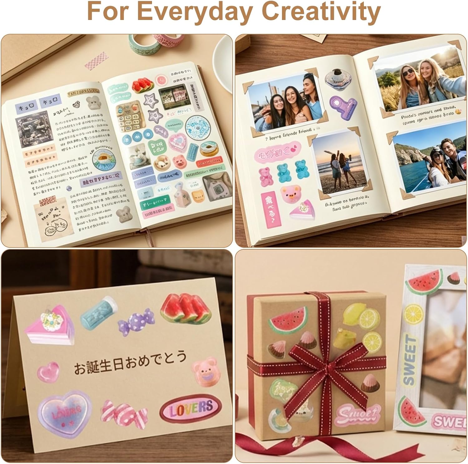 45 Sheets Japanese Sticker Book, 800+ Pcs Showa Retro Manga Style Aesthetic Stickers for DIY Scrapbooking, Gifts, Journaling & Notebook Decoration, Includes Tweezers