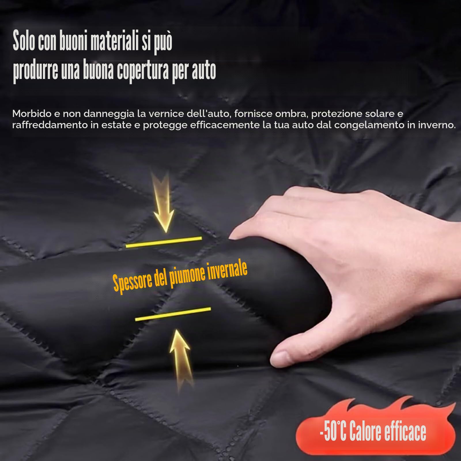 Telo Copriauto Antigrandine per Jaecoo 5 EV 2025,Telo Copriauto da Esterno Impermeabile Traspirante Copertura Auto Invernale Anti-UV e Anti-Neve Copertura Parabrezza Auto