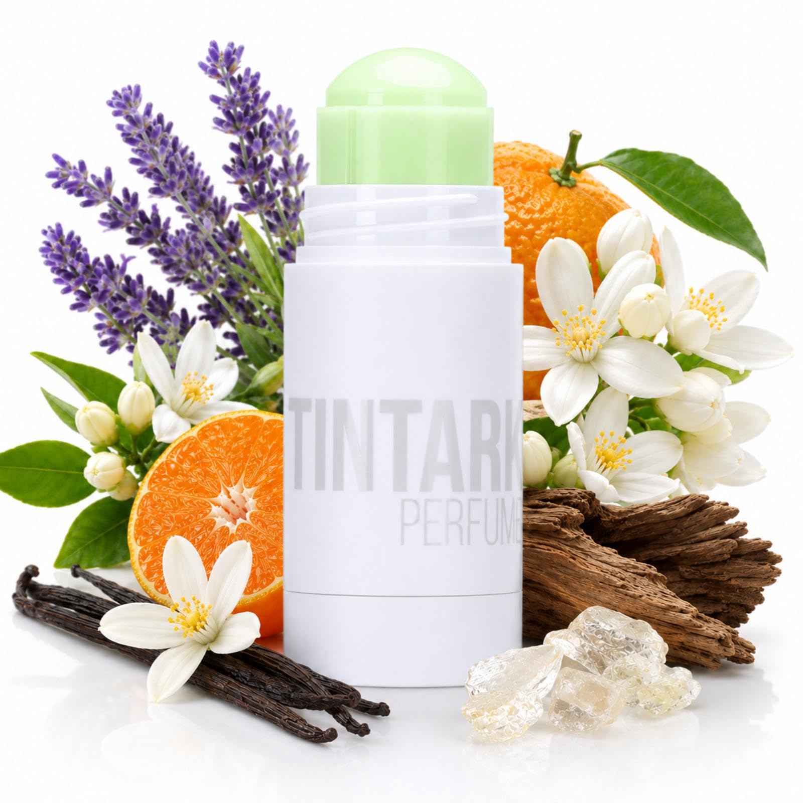 Tintark Bâton de parfum solide, parfums de voyage portables pour femmes, parfums longue durée, inspirés du parfum YSL LIBRE, ingrédients naturels et sûrs (08 Mandarine Flora)