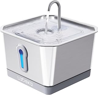 Stainless Cat Water Fountain: Wireless & Quiet