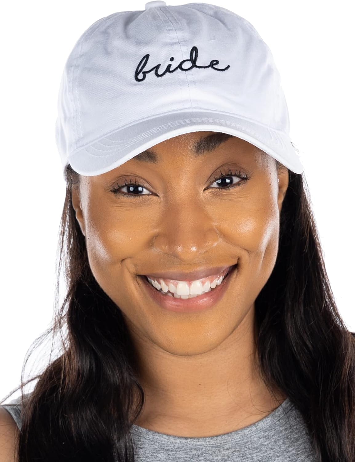 Funky Junque Bride Baseball Hat for Women - Bridal Cap for Bachelorette Party, Bride Tribe & Squad, Just Married Wedding Gift
