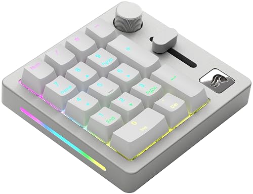 GLORIOUS GMMK Macro Numpad Teclado Inalámbrico Bluetooth (Blanco) | Cuerpo alumi