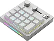 GMMK Mechanical Numpad- 10 Key USB Programmable Keypad - Hot Swappable, Volume Control, RGB Backlit, Wired & Wireless Bluetooth - Laptop & Keyboard Accessories- White