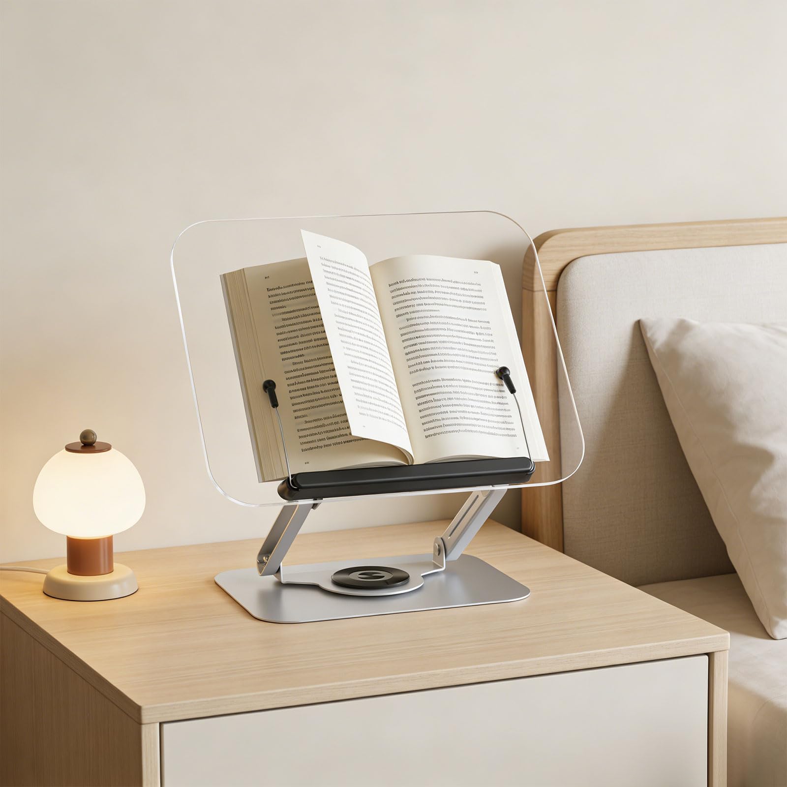 Soporte de lectura de plegable personalizable para libros, tabletas, soporte de partituras de escritorio de diseño ergonómico