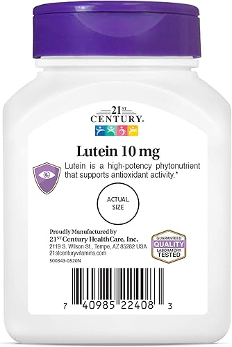 Vista 10 de 21st Century Luteína 10 mg comprimidos, 60