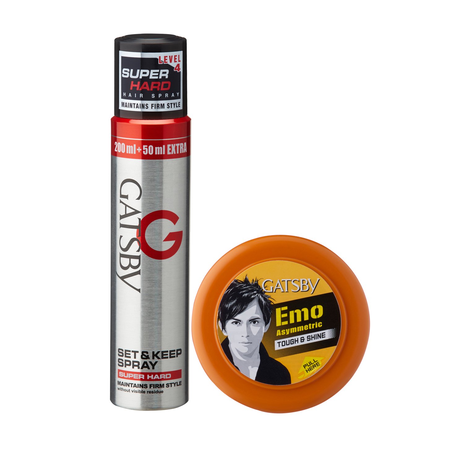 Buy Gatsby Set and Keep Super Hard Hair Spray, 250ml with Tough and