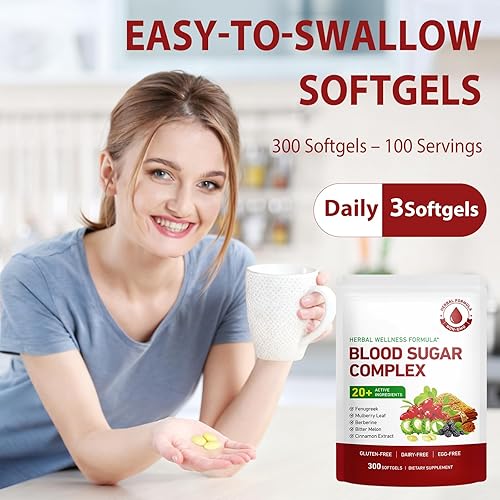 Miniatura 7 de Apoyo del complejo de azúcar en la sangre, más de 20 ingredientes herbales con canela, berberina, melón amargo y hoja de morera, fórmula para el