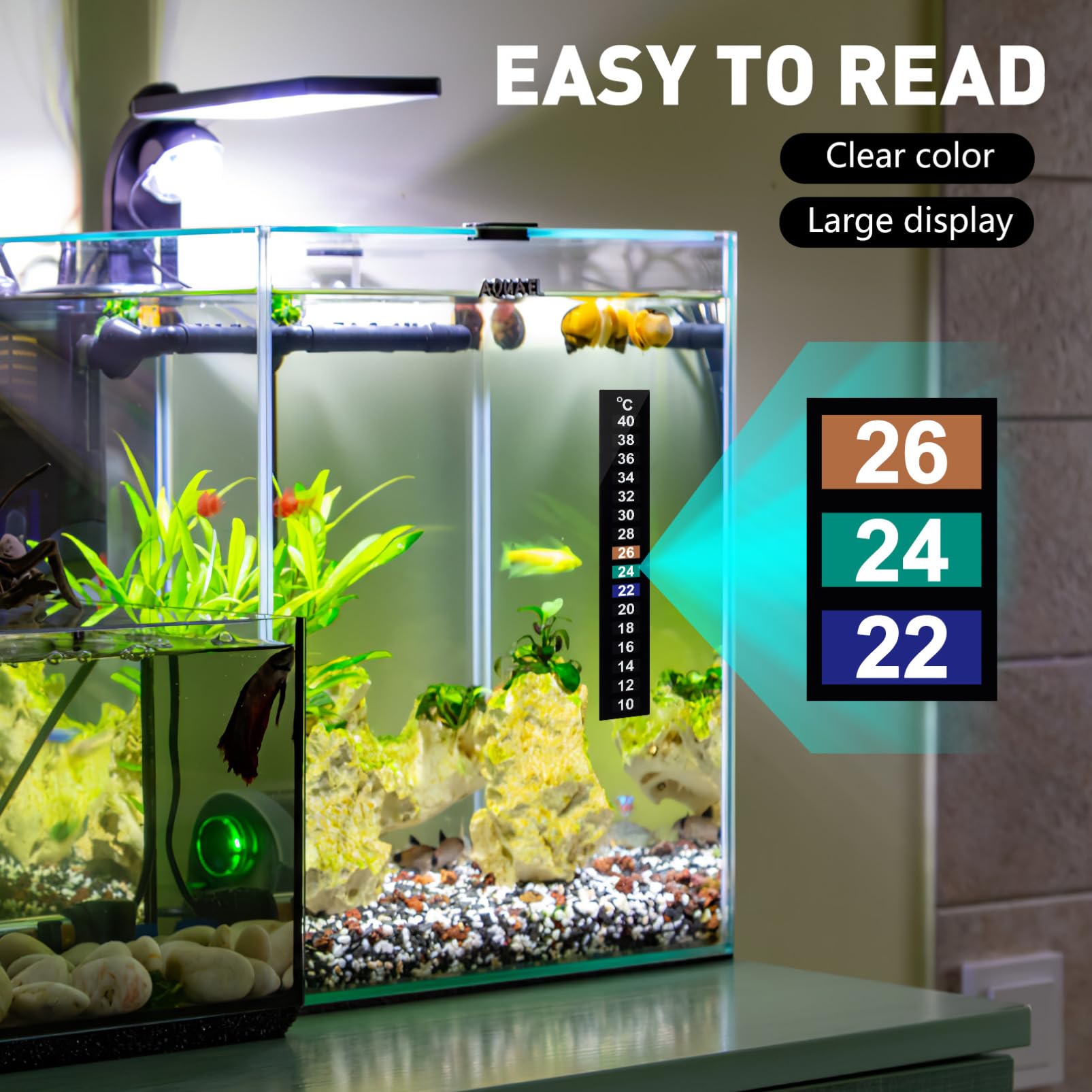 Balacoo LCD Thermometer Digital Thermostat Strip for Cooking Freezer Fridge Aquarium Celsius Display