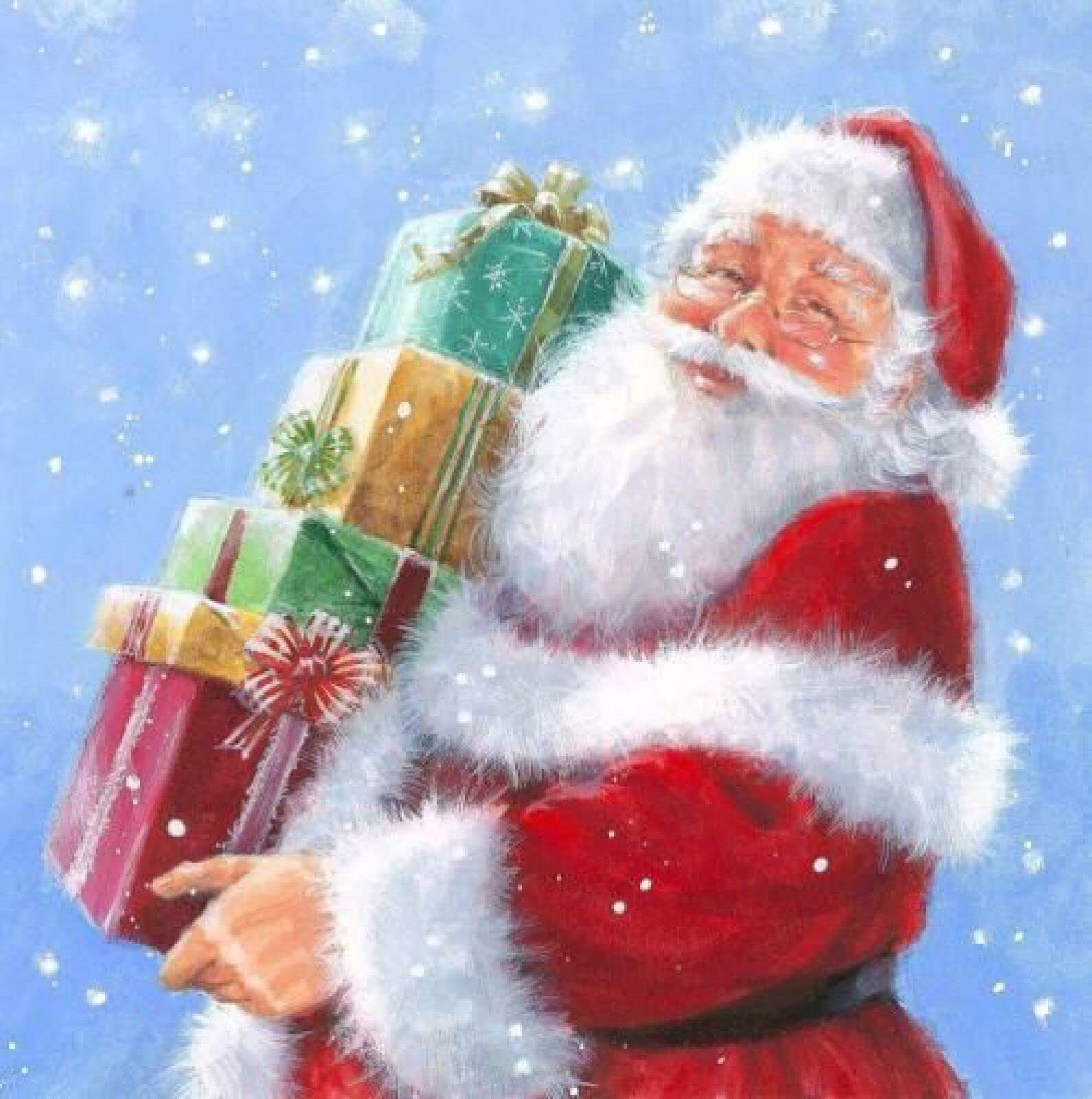 Broderie diamant 5D Noël : kit complet mosaïque strass avec motif Père Noël
