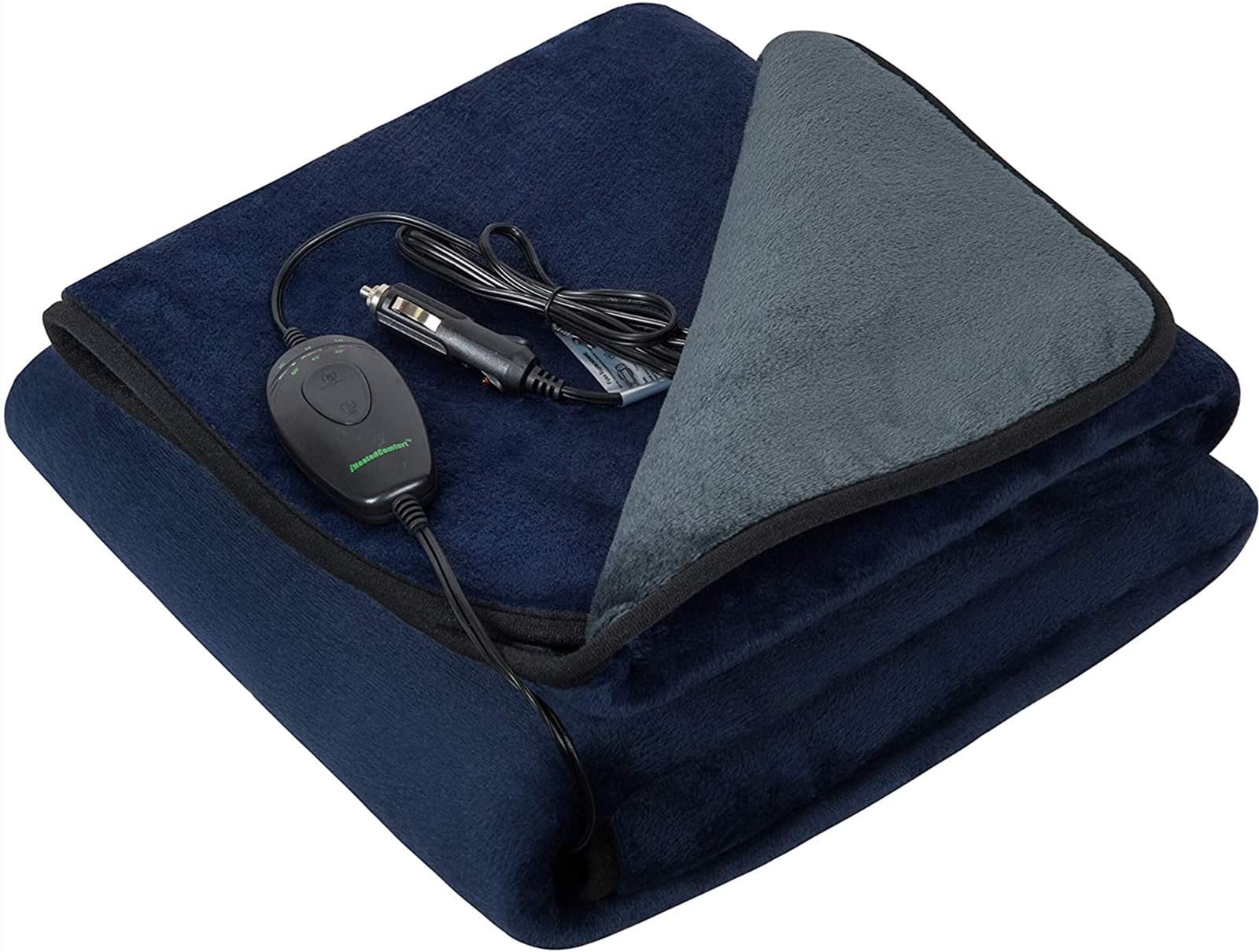 12Volt Washable Electric Heated Travel Blanket with