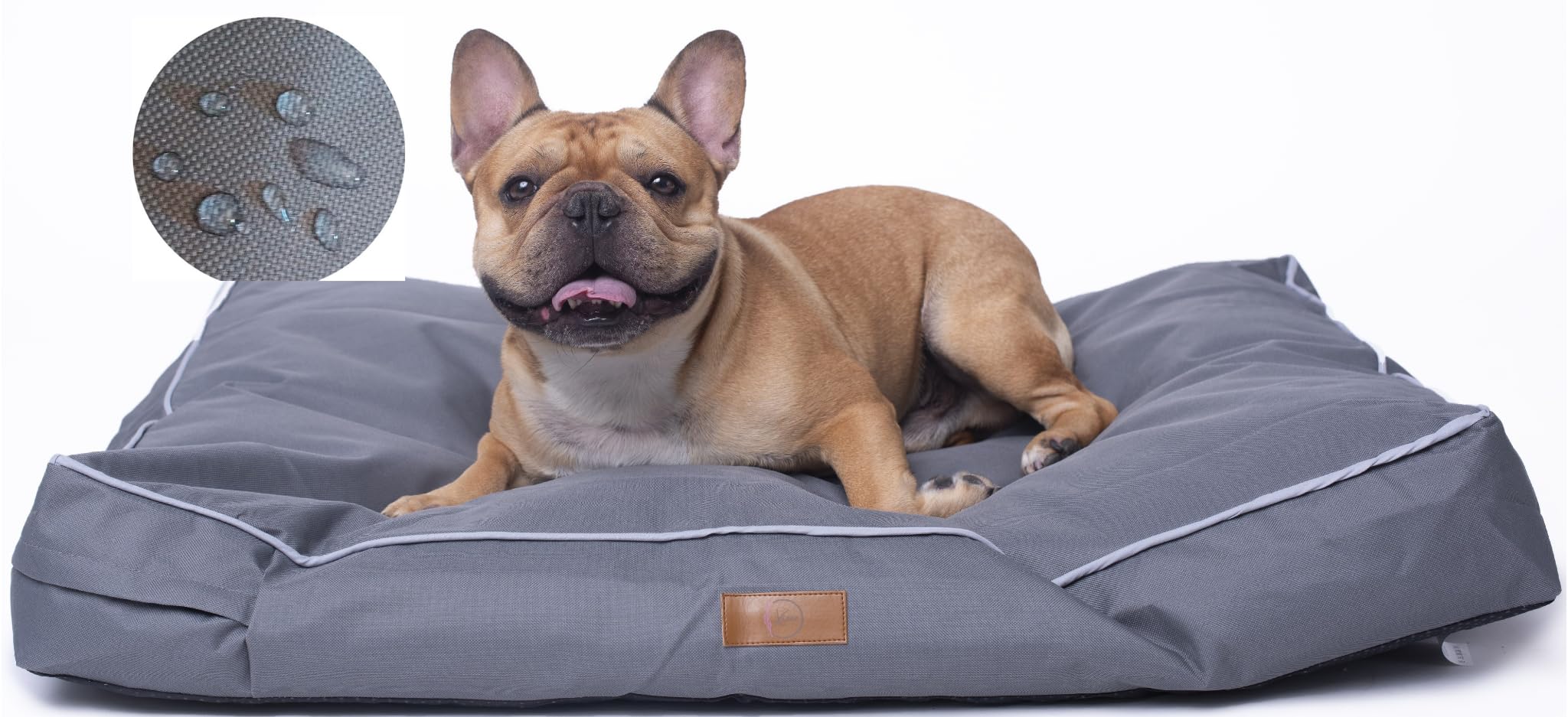 Camas Perros Medianos –Cama Perro Impermeable – Relleno Máxima Comodidad – Forro Desenfundable y Lavable– Cama Para Perros Medianos Duraderas, Cómodas y Antihumedad – Cama Perro Lavable 90x65x12 cm