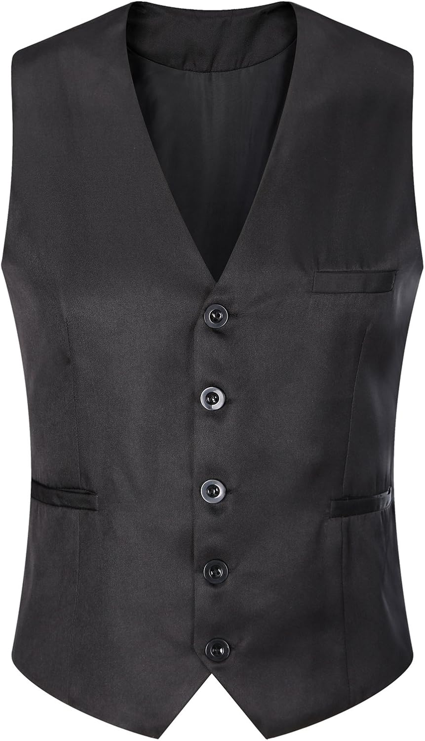 Mens Formal Business Vest for Suit or Tuxedo - Image 4