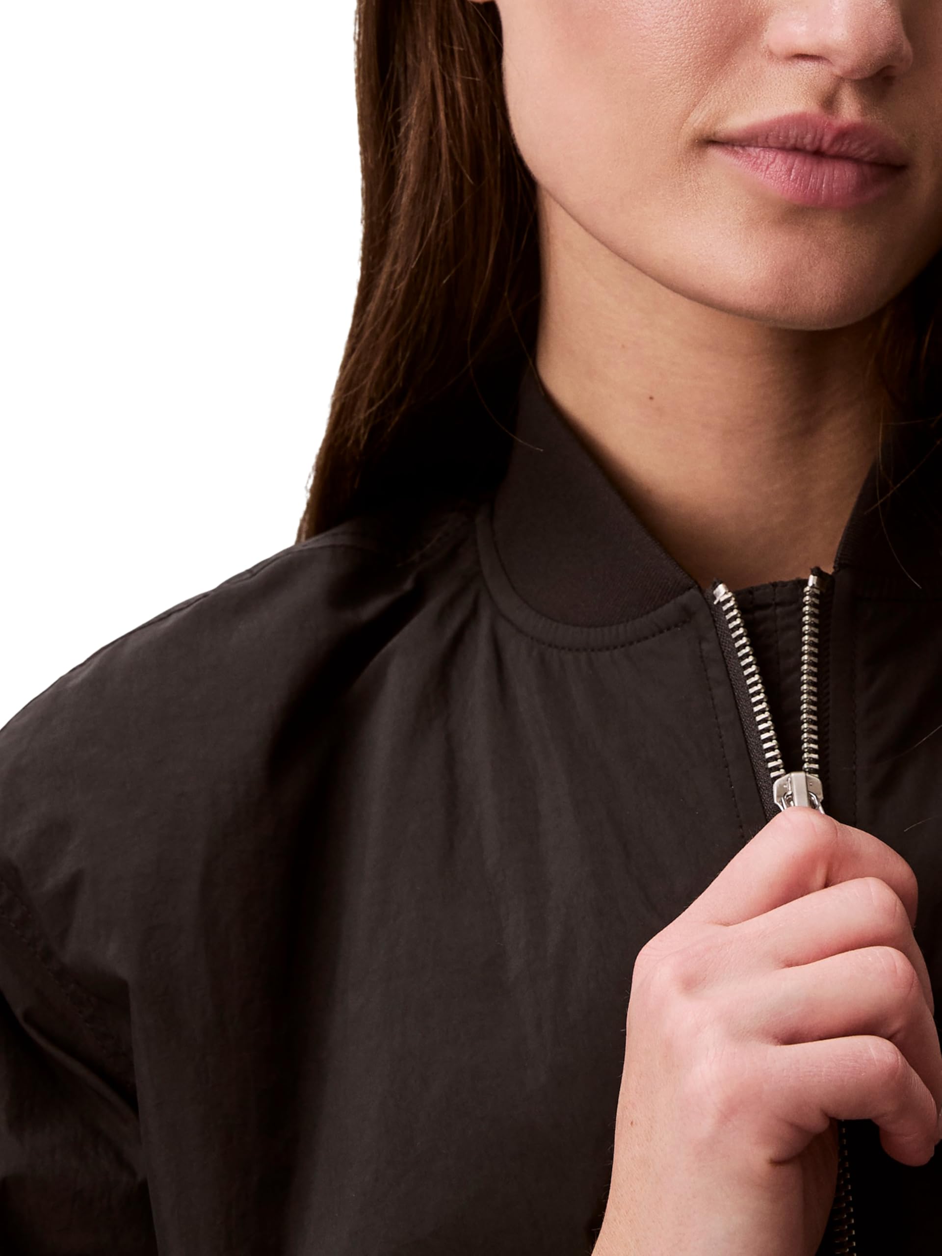 Calvin Klein Essential Nylon Bomber Jacket Lv047f505g Chaquetas Mujer