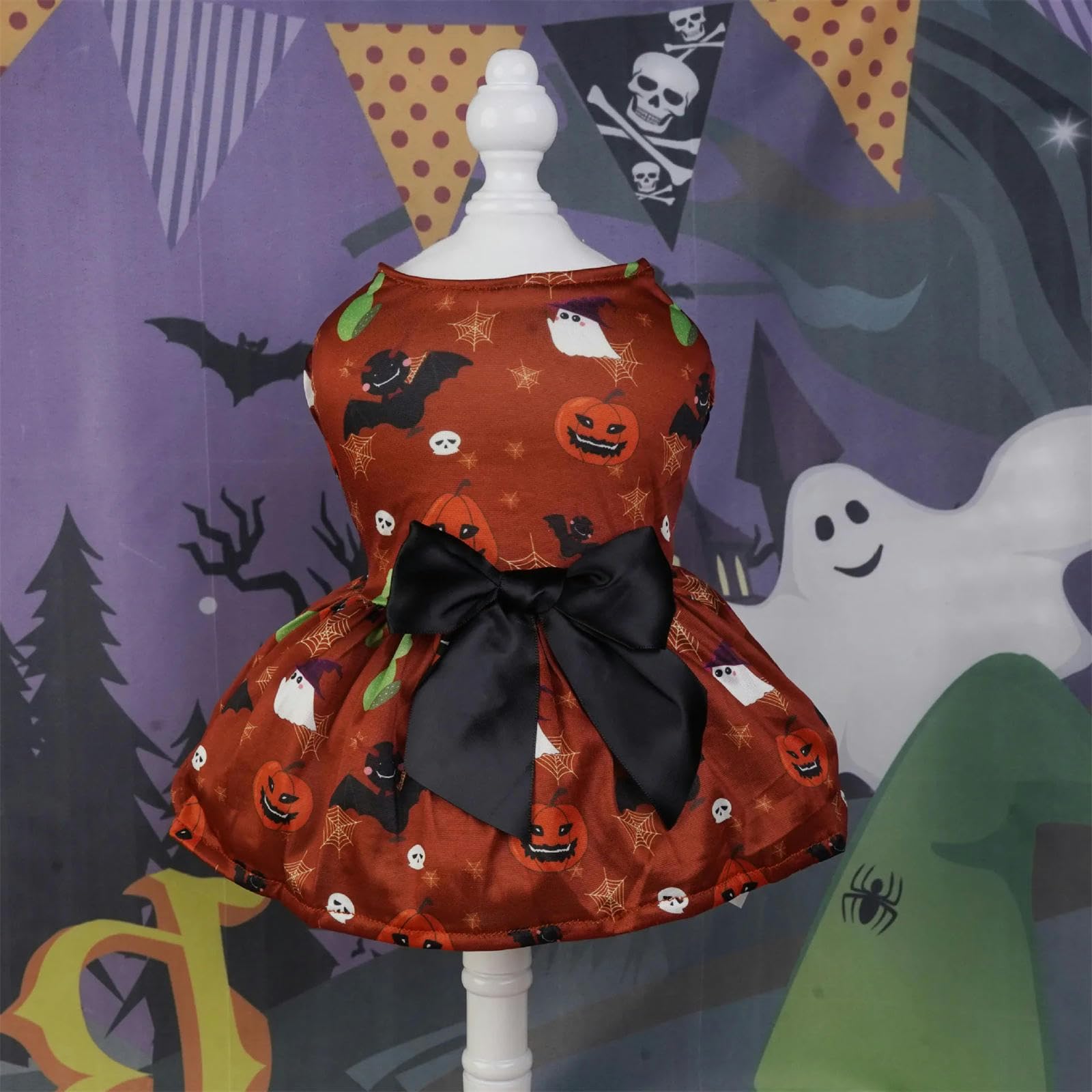 Vestiti per Cani Abiti per Animali Domestici Halloween Forniture per Animali Domestici Scapa per Cani Scapa per Cani da Cane-Fantasma-XL