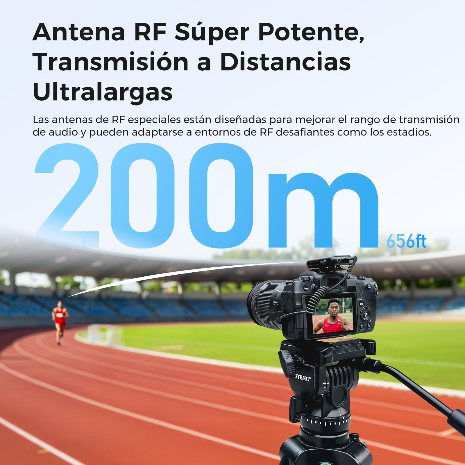 NearStream Micrófono Inalámbrico Profesional Omnidireccional para PC/iPhone/Android/Cámara,Microfono Inalambrico Solapa con Modo Silencio & Modo de Reducción de Ruido,Transmisión de Distancia 200m