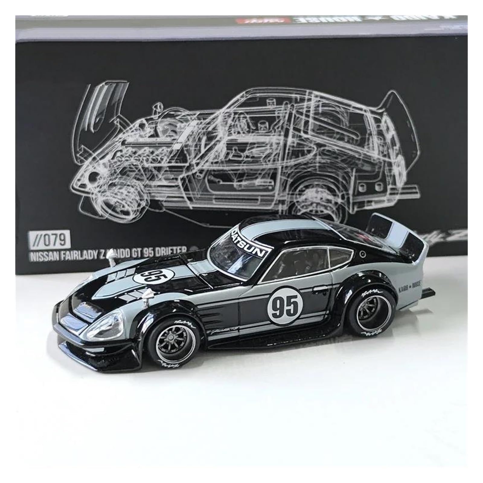Amazon.com: OIMOLO Scale Car Models for Nissan Fairlady Z 95 1:64