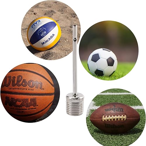 Miniatura 6 de SAVITA Juego de agujas de bomba de bola de 8 piezas, adaptador de bomba de neumático para inflables, kit de adaptador de bomba de boquilla de aire